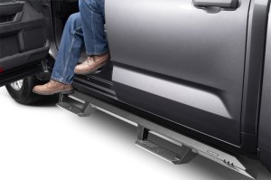 Toyota Tundra CrewMax Nerf Steps - Cab Length - N-Fab - EpYx Step System - Textured Black - `22-`24