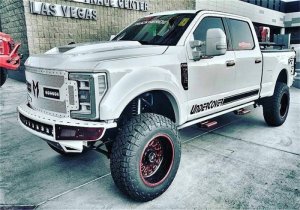 Ford F-250 Front Bumper - N-Fab - M-RDS PreRunner with Integrated Brushed Aluminum Skid Plate - Textured Black - `17-`22