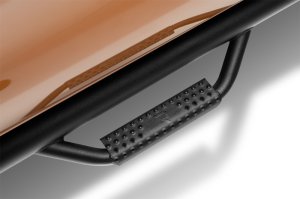 Ford Ranger Nerf Step - Cab Length - N-Fab - 3 in. Main Tube Diameter - Textured Black - `19-`24