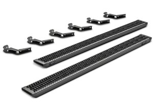 Chevrolet Silverado 3500 HD Running Boards - Cab Length - N-Fab - Growler - Textured Black - `11-`16