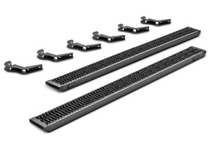 GMC Sierra 3500 HD Running Boards - Cab Length - N-Fab - Growler - Textured Black - `11-`16