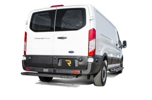 Ford Transit Running Boards - Rear - N-Fab - Growler - Textured Black - `19-`25