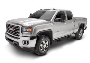 Chevrolet Silverado 3500 HD Nerf Bars - Side - N-Fab - Podium LG, Cab Length, 3 in. Main Tube Diameter - Textured Black - `17-`19