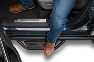 Chevrolet Silverado 1500 Side Steps - Cab Length (2 Steps per Side) - N-Fab - Podium LG - Textured Black - `19-`24