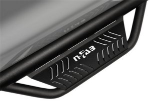 Ram 1500 Quad Cab Nerf Bars - Side - N-Fab - Podium LG - Wheel-to-Wheel with Bed Access - Textured Black - `15-`18 Ram 1500 Quad Cab Nerf Bars - Side - N-Fab - Podium LG - Wheel-to-Wheel with Bed Access - Textured Black - `15-`18