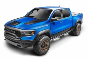 Ram 1500 Side Steps - Cab Length - N-Fab - Podium SS - 3 in. Main Tube Diameter - Polished Stainless - `19-`24 Ram 1500 Side Steps - Cab Length - N-Fab - Podium SS - 3 in. Main Tube Diameter - Polished Stainless - `19-`24