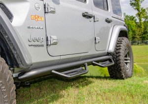 Jeep Wrangler JT Side Steps - Full Length - N-Fab - Podium LG - Textured Black - 2019