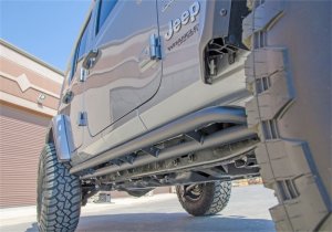 Jeep Gladiator JT Rock Rails - Cab Length - N-Fab - RKR, 2 Steps per Side - Textured Black - `20-`24 Jeep Gladiator JT Rock Rails - Cab Length - N-Fab - RKR, 2 Steps per Side - Textured Black - `20-`24