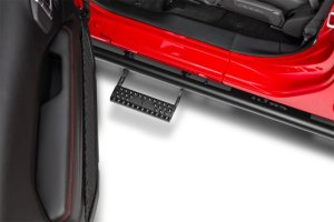 Jeep Gladiator JT Step Nerf Bar - N-Fab - RKR Step System - Full Length - Textured Black - `20-`24 Jeep Gladiator JT Step Nerf Bar - N-Fab - RKR Step System - Full Length - Textured Black - `20-`24