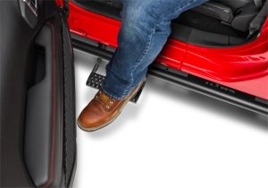 Nissan Frontier Body Armor & Rock Rails - Cab Length - N-Fab - RKR Rails - Textured Black - `22-`24