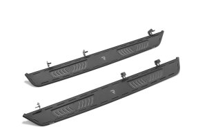 Chevrolet Silverado 1500 Running Boards - Cab Length - N-Fab - Roan - Textured Black - `19-`24