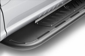 Ford F-350 Super Duty Crew Cab Pickup Running Boards - N-Fab - Roan - Textured Black - `17-`20