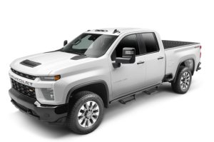 Chevrolet Silverado 3500 HD Step Nerf Bar - N-Fab - Predator Pro, Cab Length, 2 Steps per Side - Textured Black - `20-`25