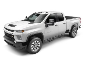 GMC Sierra 2500 HD Nerf Bars - Cab Length - N-Fab - Predator Pro - Textured Black - `20-`25