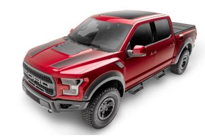 Ford Raptor Nerf Bars - Cab Length - N-Fab - Predator Pro - Textured Black - `17-`24