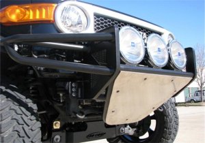 Toyota FJ Cruiser Bumper - Front - N-Fab - RSP PreRunner with Skid Plate - Textured Black - `06-`18