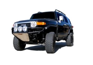Toyota FJ Cruiser Bumper - Front - N-Fab - RSP PreRunner with Skid Plate - Textured Black - `06-`18