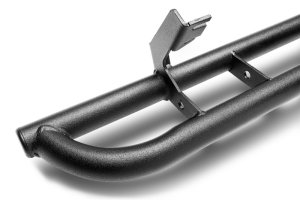 Toyota Tundra RKR Rails - Cab Length (2 Steps per Side) without Kick Out - N-Fab - 1.75 in., .120 wall tubular steel - Textured Black - `07-`21