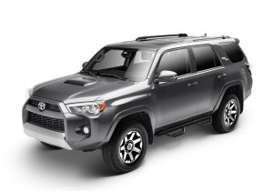 Toyota 4Runner Nerf Step Bars - N-Fab - Wheel-to-Wheel - Gloss Black - `14-`24