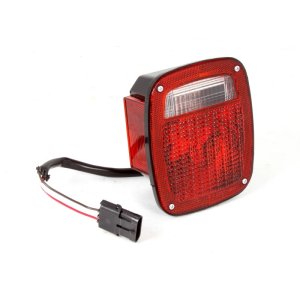 Jeep Wrangler TJ Tail Light - Left - OMIX - OE Style - Black - `98-`06