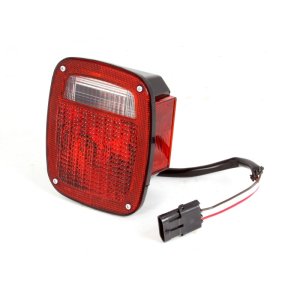 Jeep Wrangler Unlimited LJ Tail Light - Right - OMIX - Black Housing - `04-`06