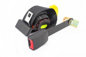 Jeep Wrangler Seat Belt - Right - OMIX - Tri-Lock Off-road - Black - `97-`02