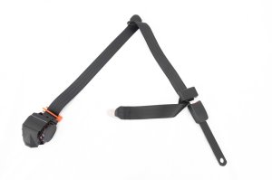 Jeep Wrangler Unlimited Seat Belt - Left - OMIX - Tri-Lock Off-road - Black - `04-`06