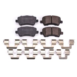 Land Rover LR2 Brake Pads - Rear - PowerStop - Z17 Evolution Plus Ceramic + Hardware - `13-`15