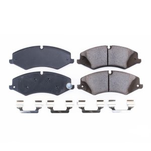 Land Rover LR4 Brake Pads - Front - PowerStop - Z17 Evolution Plus Ceramic w/ Stainless Steel Hardware - `11-`16
