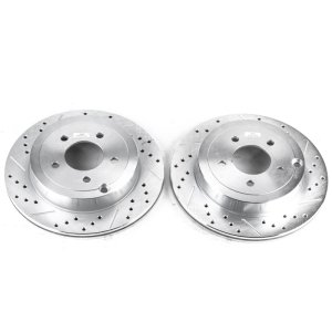 Ford Edge Brake Rotors (2) - Rear - PowerStop - Evolution Drilled & Slotted - `07-`10