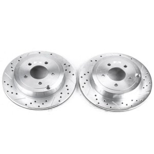 Ford Edge Brake Rotors (2) - Rear - PowerStop - Evolution Drilled & Slotted - `07-`10 Ford Edge Brake Rotors (2) - Rear - PowerStop - Evolution Drilled & Slotted - `07-`10