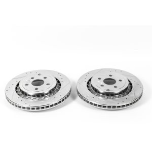 Chevrolet SS Brake Rotors (2) - Rear - PowerStop - Evolution Drilled & Slotted - `15-`17