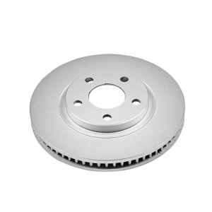 Pontiac Firebird Brake Rotor (1) - Front - PowerStop - Evolution Geomet Coated - Silver - `98-`02