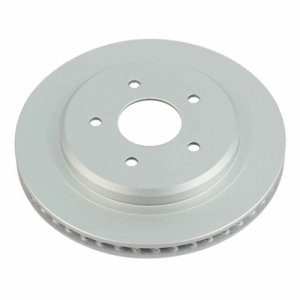Cadillac XLR Brake Rotor (1) - Rear Right - PowerStop - Evolution Geomet Coated - Silver - `04-`09