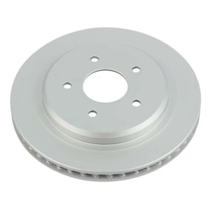 Cadillac XLR Brake Rotor (1) - Rear Right - PowerStop - Evolution Geomet Coated - Silver - `04-`09