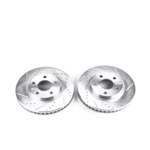 Buick Allure Brake Rotors (2) - Front - PowerStop - Evolution Drilled & Slotted - `05-`09