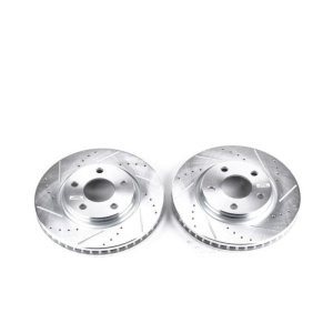 Buick Allure Brake Rotors (2) - Front - PowerStop - Evolution Drilled & Slotted - `05-`09