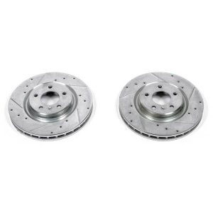 Pontiac Grand Prix Brake Rotors (2) - Front - PowerStop - Evolution Drilled & Slotted - `05-`08