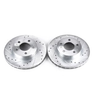 Ford Explorer Brake Rotors (2) - Front - PowerStop - Evolution Drilled & Slotted - `95-`01
