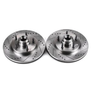 Ford F-150 Brake Rotors (2) - Front - PowerStop - Evolution Drilled & Slotted - `97-`00 Ford F-150 Brake Rotors (2) - Front - PowerStop - Evolution Drilled & Slotted - `97-`00