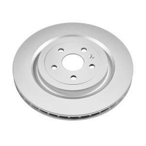 Cadillac CTS Brake Rotors (1) - Rear - PowerStop - Evolution Geomet Coated - Silver - `09-`18