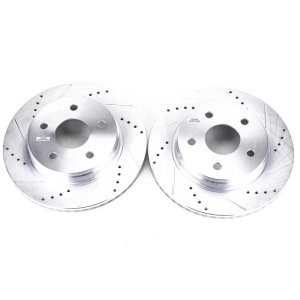 Chrysler Aspen Brake Rotors (2) - Front - PowerStop - Evolution Drilled & Slotted - `07-`09
