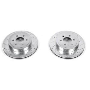 Dodge Dakota Brake Rotors (2) - Front - PowerStop - Evolution Drilled & Slotted - `03-`04