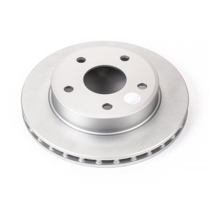Dodge Dakota Brake Rotor (1) - Front - PowerStop - Evolution Geomet Coated - Silver - `05-`11