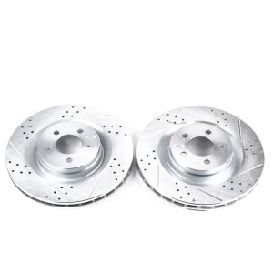 Dodge Magnum Brake Rotors (2) - Front - PowerStop - Evolution Drilled & Slotted - `06-`08