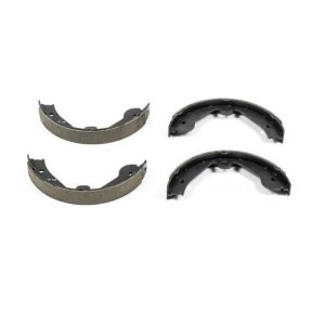 Audi Q7 Parking Brake Shoes - Rear - PowerStop - Autospecialty - Black - `07-`15