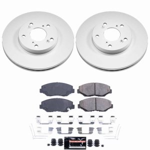 Acura ILX Brake Kit - Front - PowerStop - Z23 Coated Rotors + Evolution Pads - `14-`15
