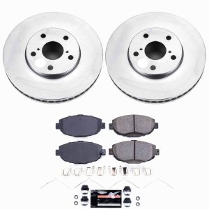 Lexus SC300 Brake Kit - Front - PowerStop - Z23 Evolution Coated Rotors + Pads - `99-`00