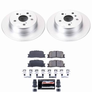 Toyota Highlander Brake Kit - Rear - PowerStop - Z23 Coated - `01-`03