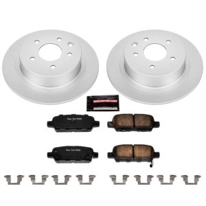 Nissan Altima Brake Kit - Rear - PowerStop - Z17 Evolution Geomet Coated Rotors + Z17 Low-Dust Ceramic Pads - `02-`06